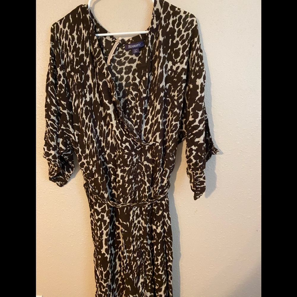 Leopard print Wrap dress